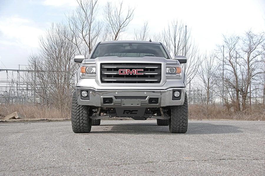 GMC Sierra 1500 Skid Plate System - Front + Rear - Rough Country - Full Skid Package - 4WD - '14-'18